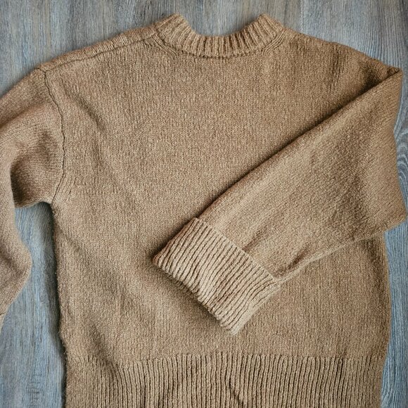 Frame Tan Brown Women's crewneck sweater size small - Picture 4 of 5